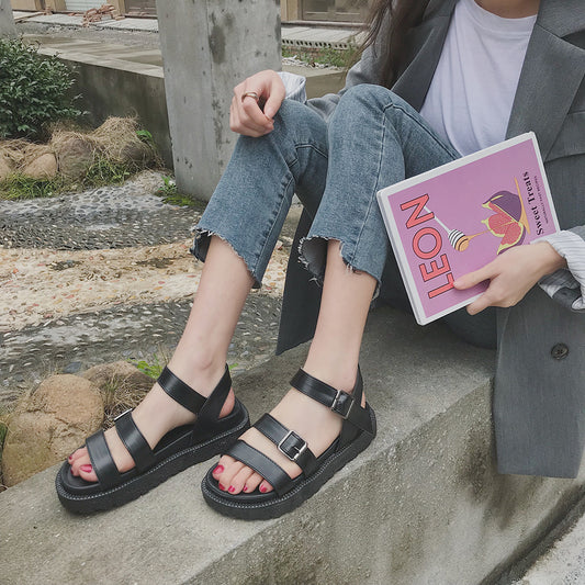 Retro Hong Kong style student beach shoes