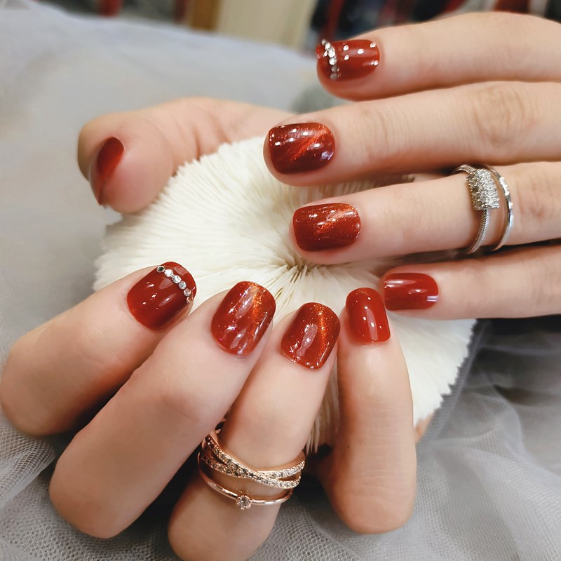 Fashion Net Red Cat Eye Jump Color Nail Art