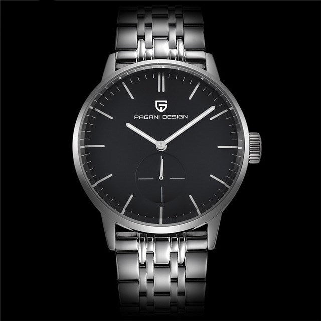 Bergani steel band quartz watch