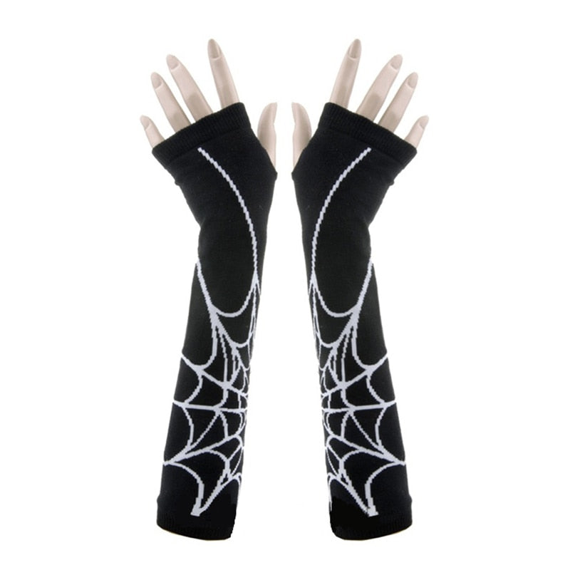 White spider web arm sleeve