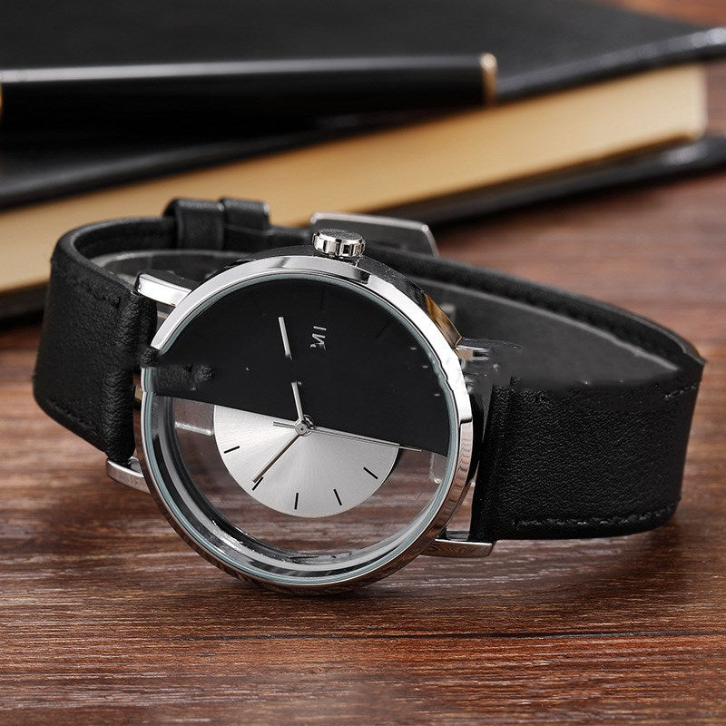 Double-sided hollow belt watch all-match quartz watch