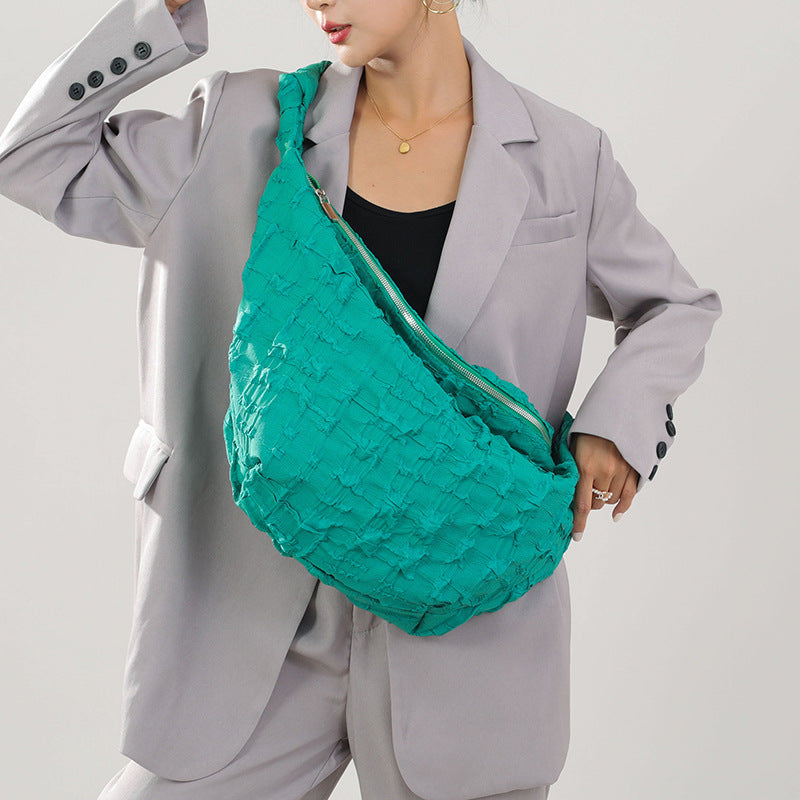 Mesh Female Cloud Bag Crossbody