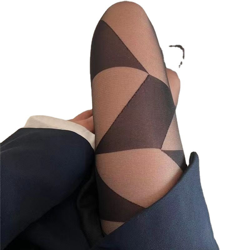 Women's Letter Stockings Ordinary Crotch