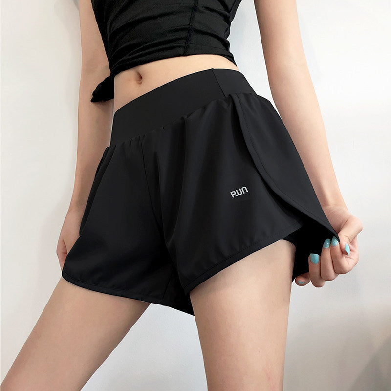 Women's sports shorts anti-empty fitness pants