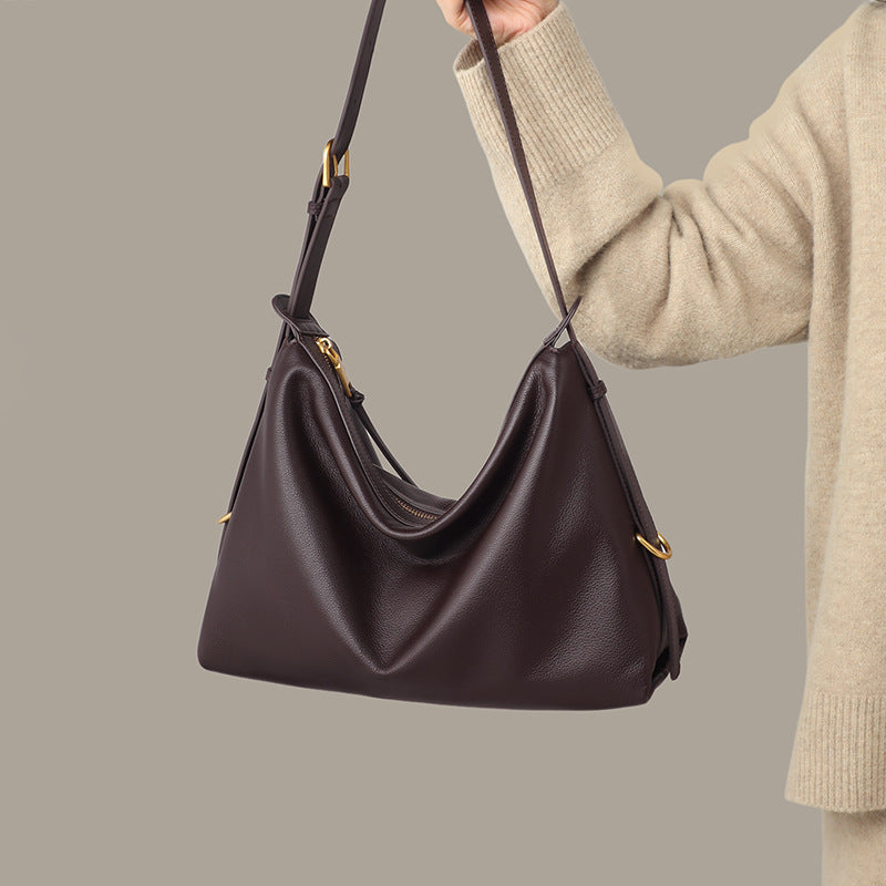 Womens Fashionable Leather Shoulder Bag