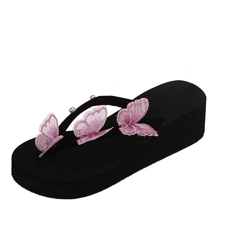 Women's New Style Pancake Bottom Butterfly Slippers
