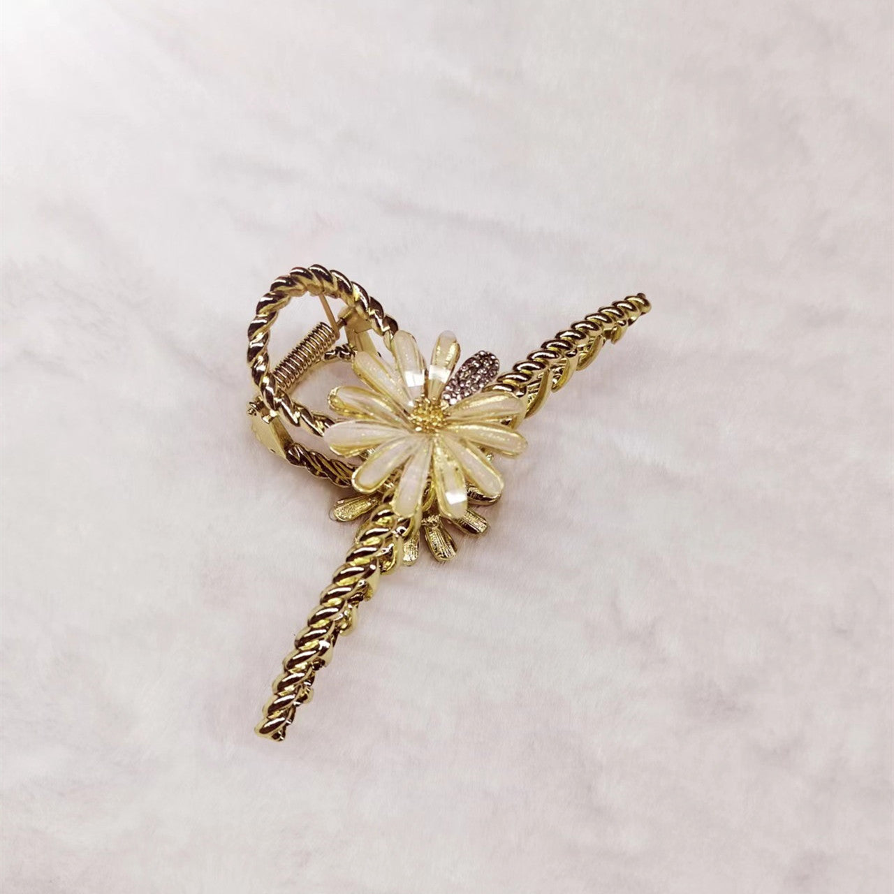 Simple Snowflake Flower Temperament Hairpin Girl Feeling