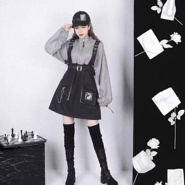 Women's Fashionable Simple Detachable Suspender Skirt