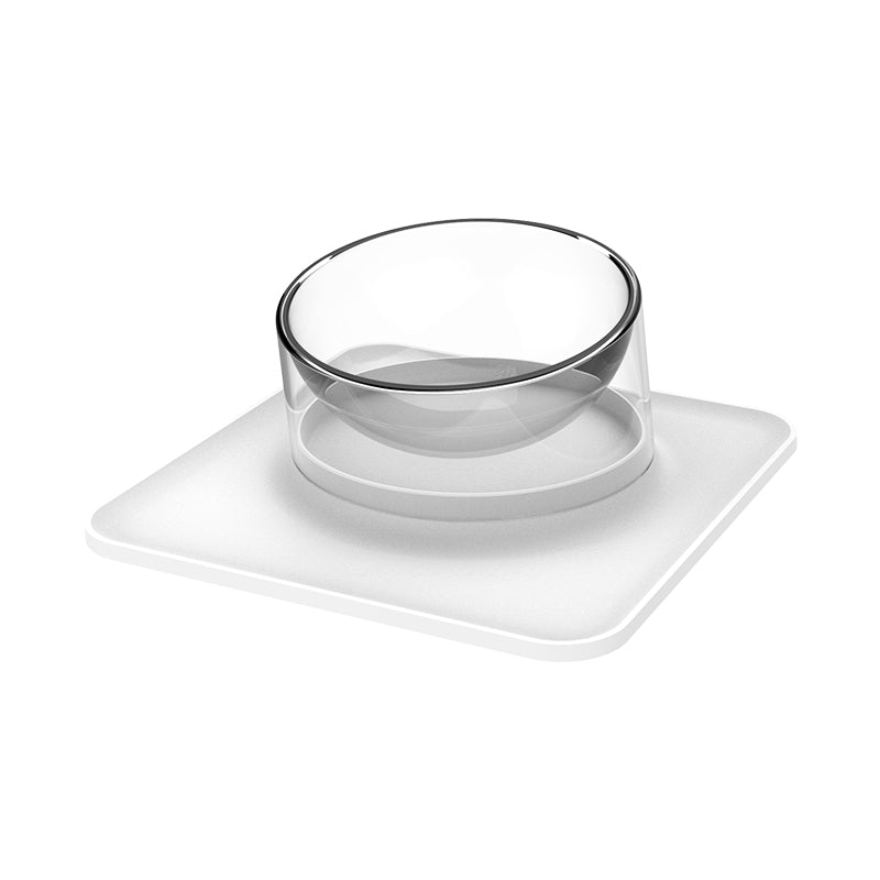 Aiwo (aiwo) pet anti overflow and anti overturning mat with inclined mouth single bowl cat bowl dog bowl water bowl