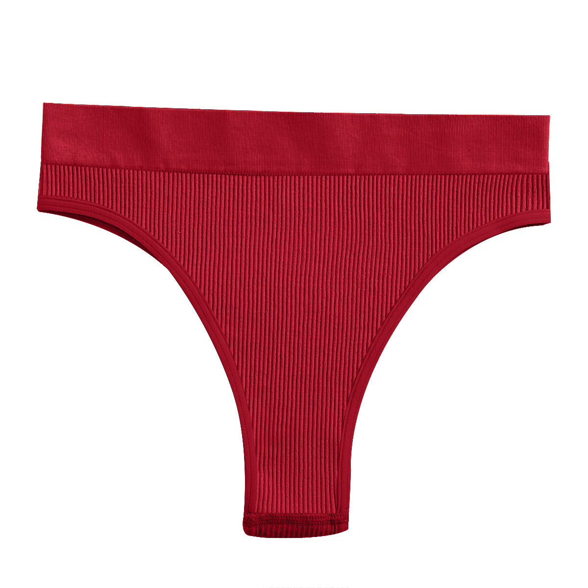 Threaded Cotton Solid Color Seamless BriefsXL