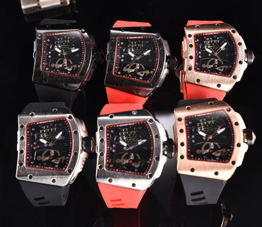 Ghost Head Silicone Belt Quartz Watch