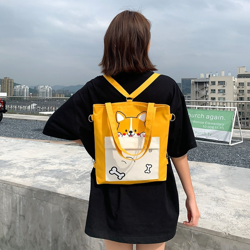 Womens Oxford Cloth Tote Bag Multi-Functional For Students