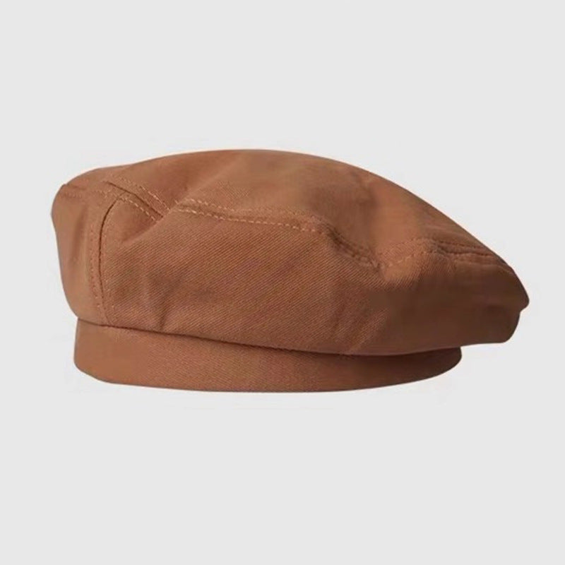 Breathable Beret, Solid And Versatile For Girls