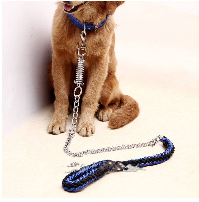 Hand-woven pet leash
