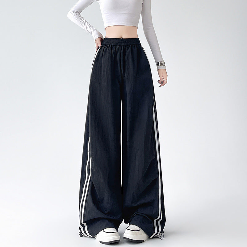 Fashion American Striped Overalls For Women