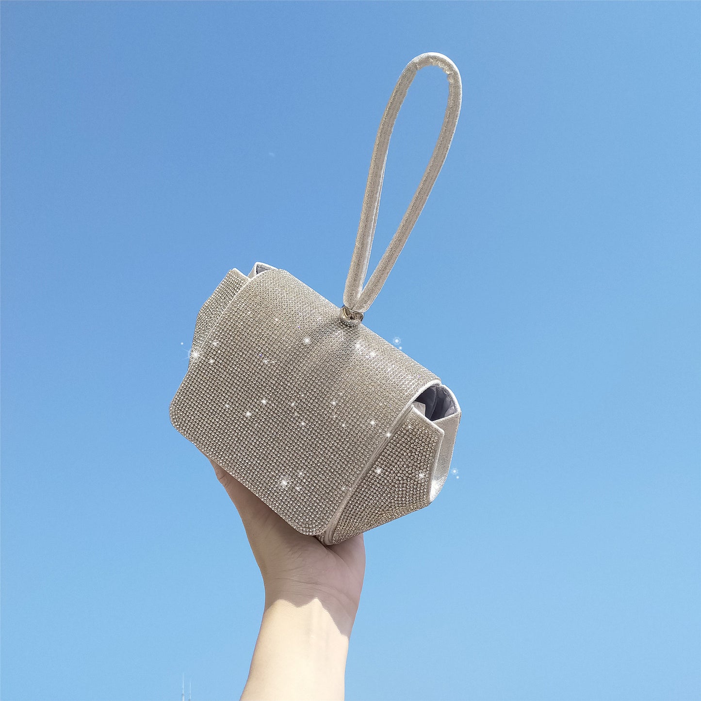 Med diamant håndtaske lille taske crossbody
