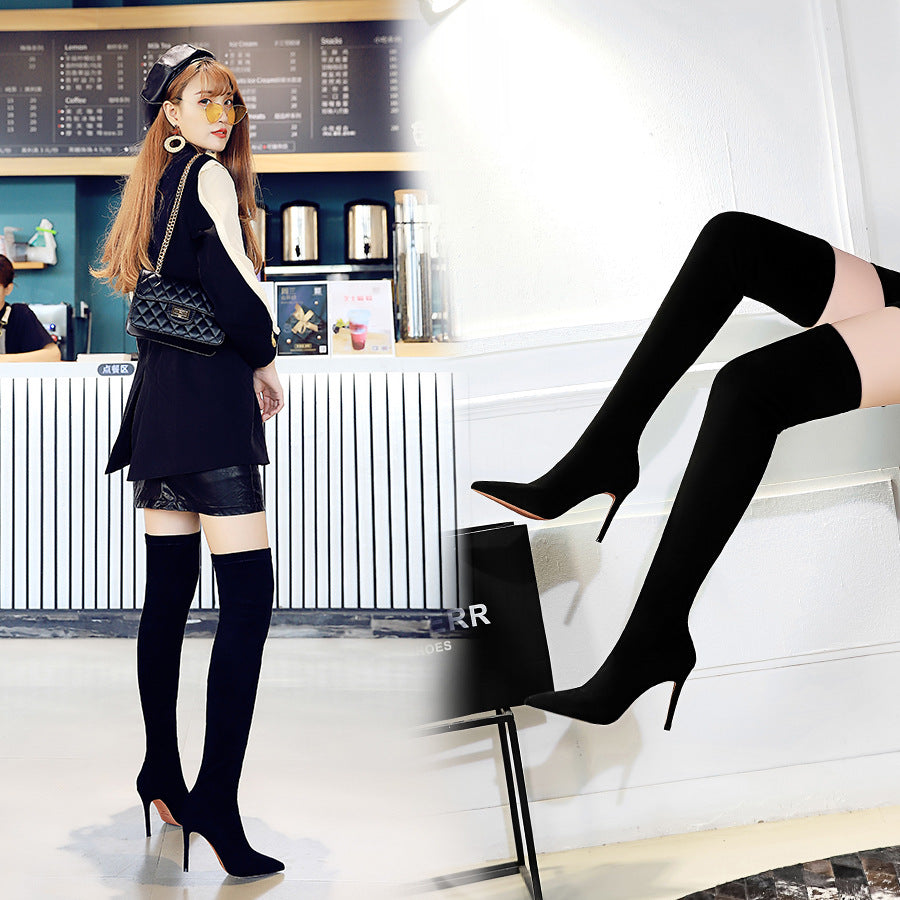 Stiletto High Heel Suede Sexy Nightclub Over-the-knee Boots