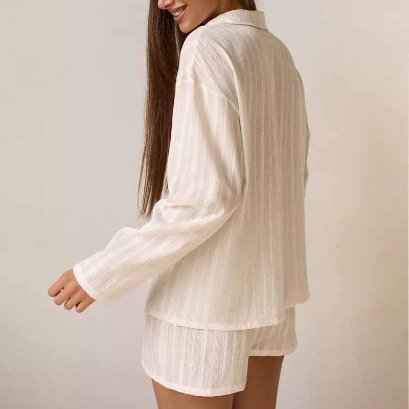 Womens Fashion Top And Shorts Pajama Set
