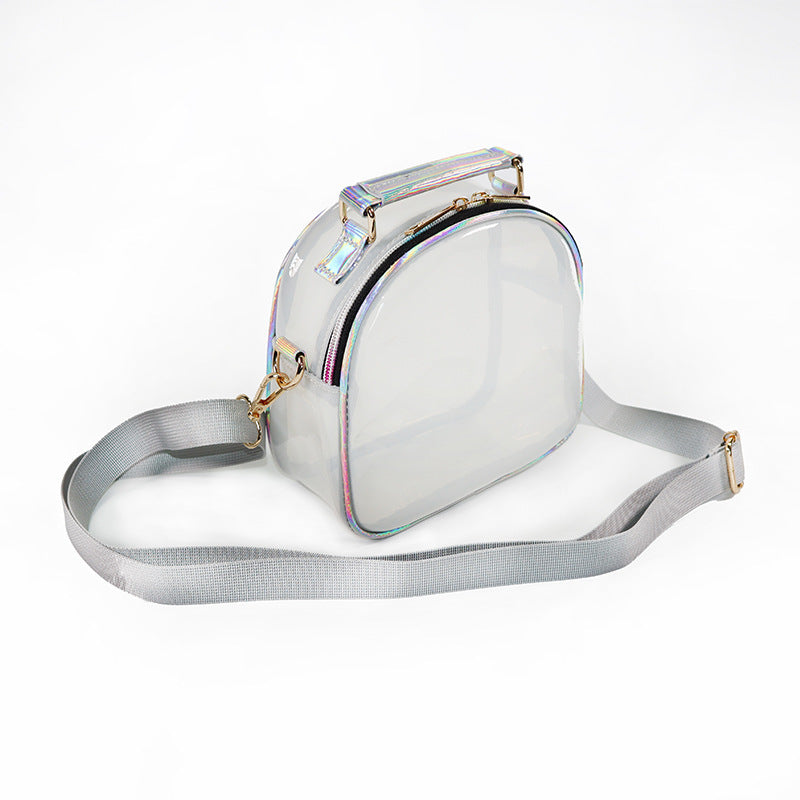 Women's Fashion Laser Transparent Single Shoulder Crossbody Bag