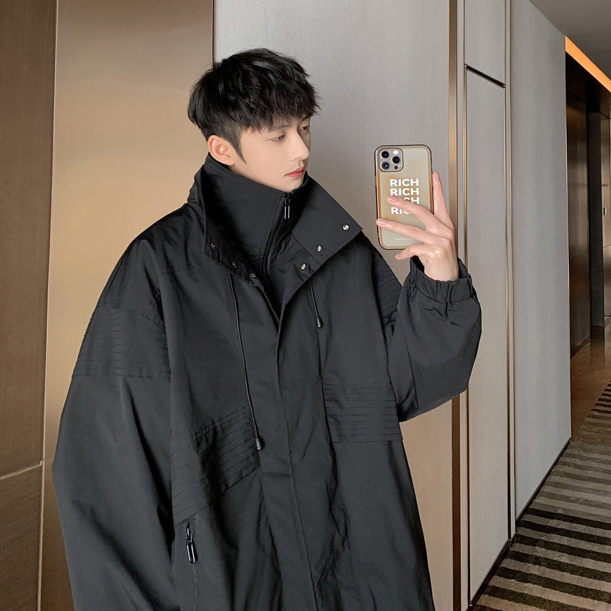 Fashion Loose Fake Two Piece Jacket