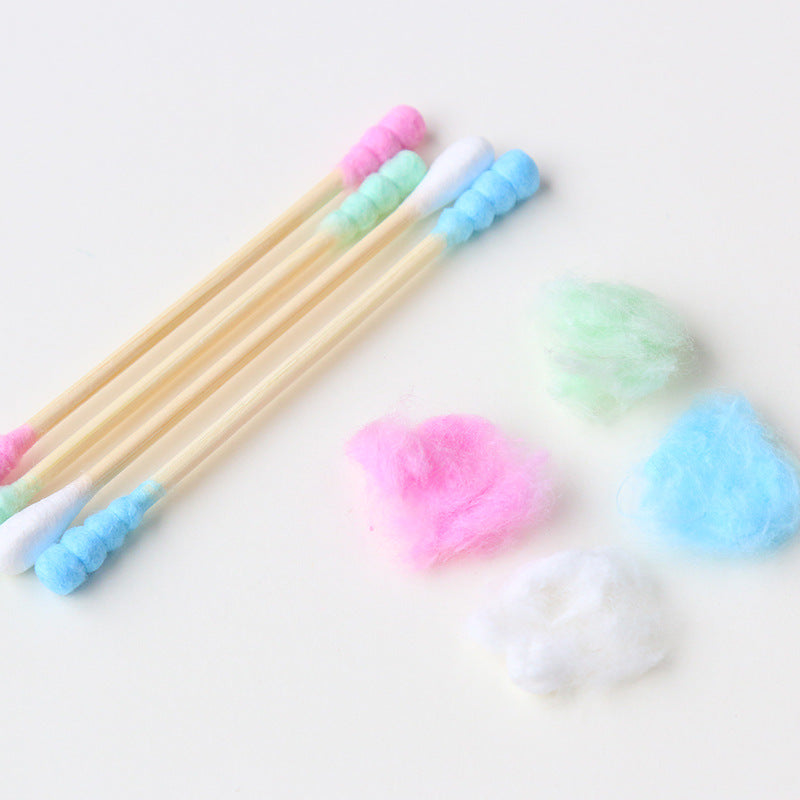 Double-Headed Wooden Stick And Ear Cotton Swab