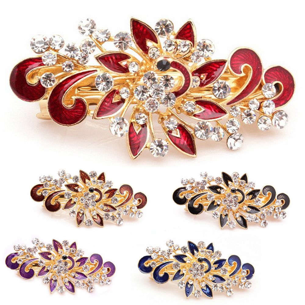 Multi layer water drill horizontal headdress paint hairpin