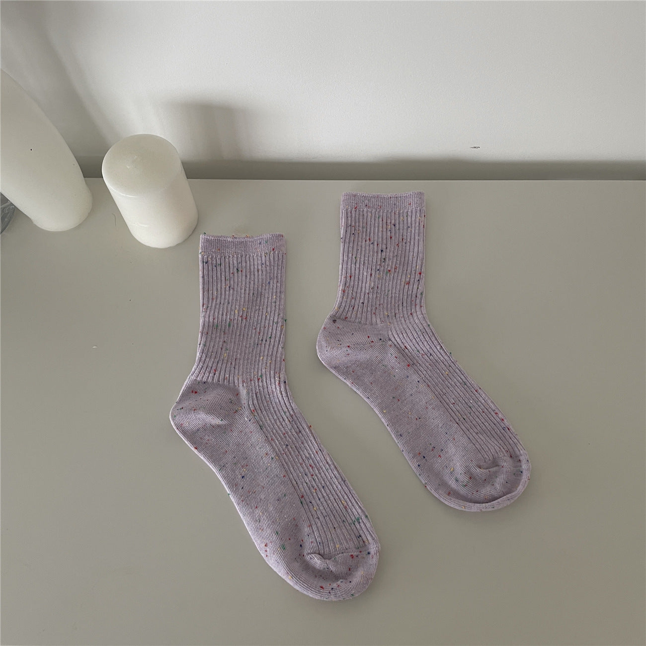 Sweet Girl Medium Tube Solid Socks