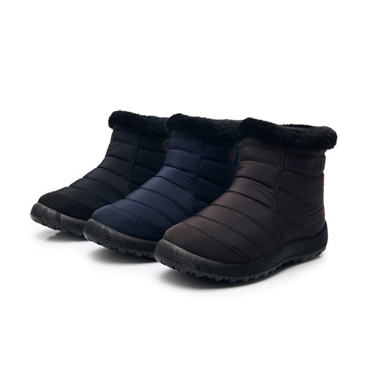 Womens Thickened Cotton Snow Boots Waterproof