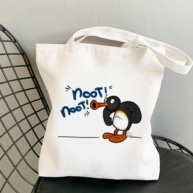 Shopping Tote Custom Blank Zipper Cotton Bag Student Canvas