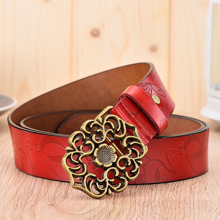 Women's Wide Simple Student Korean Style Fashion Casual Pants Belt