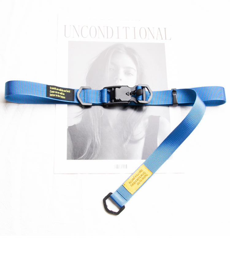 Magnetic Buckle Overalls Canvas Belt Men And Women