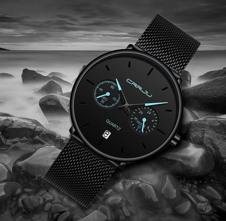 Star fashion simple business men's Watch sports quatz