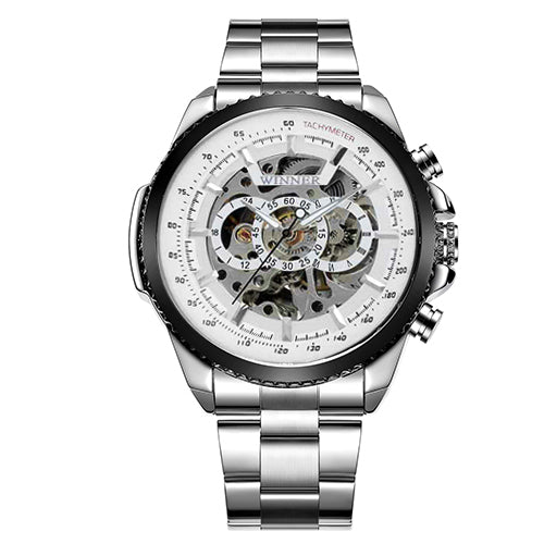 Calendar men's automatic mechanical watch steel belt