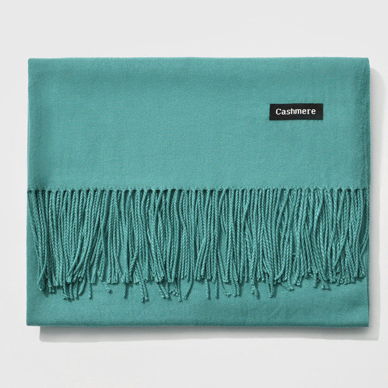 Cashmere scarf solid color