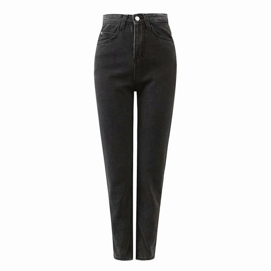 Fashion Women's Washed High Waist Loose Jeans