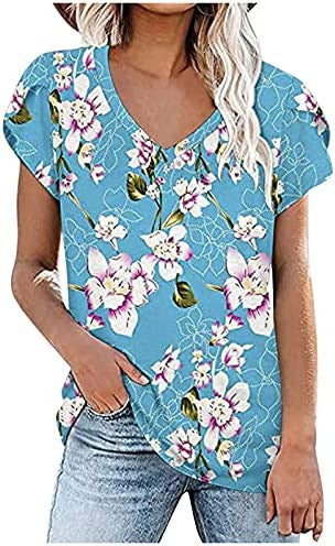 Milk Silk Abstract Character Positioning Printed V-neck