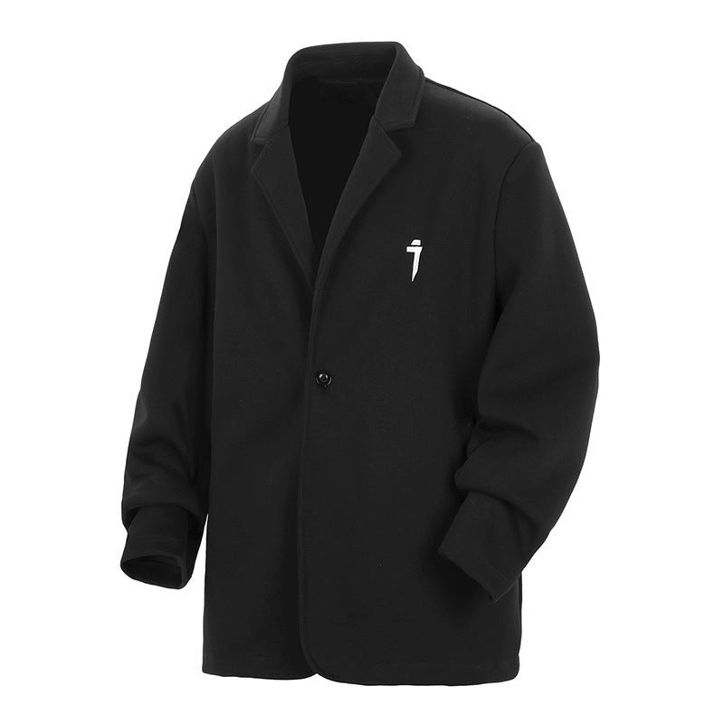 Men's And Women's Loose Solid Color Casual Small Suit Casual Clothes Trendy Coat