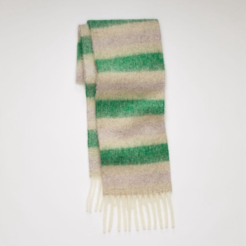 Imitation cashmere thick tassel warm scarf