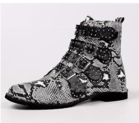 Women's New Thick-heel Rivet Low-top Martin Boots