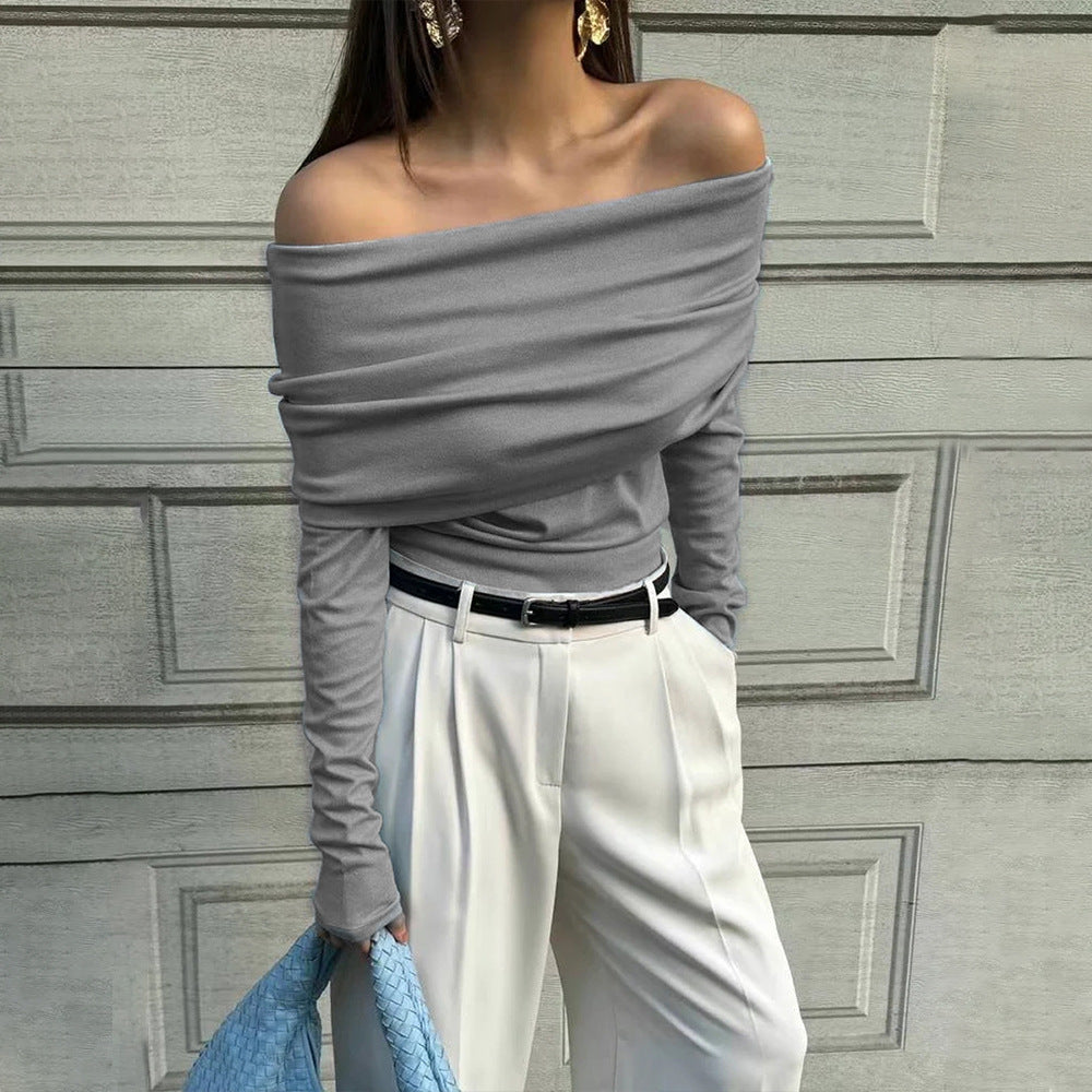 Designer, Figure-flattering, Slimming Wrap-style Knit Sweater For Women