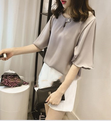 Plus Size Women's Loose And Slim Short Sleeve T-shirt Top