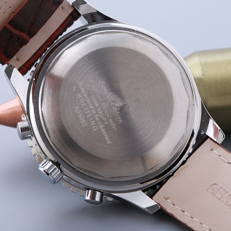 pin quartz watch with calendar