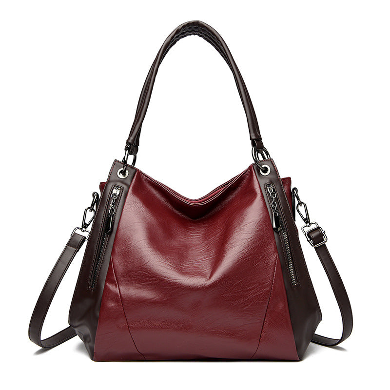 A Simple Versatile Soft-leather Tote Bag