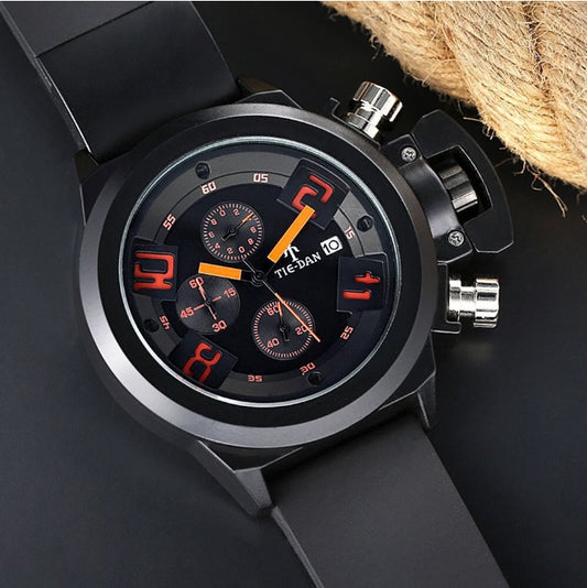 Multifunctional sports silicone belt watch
