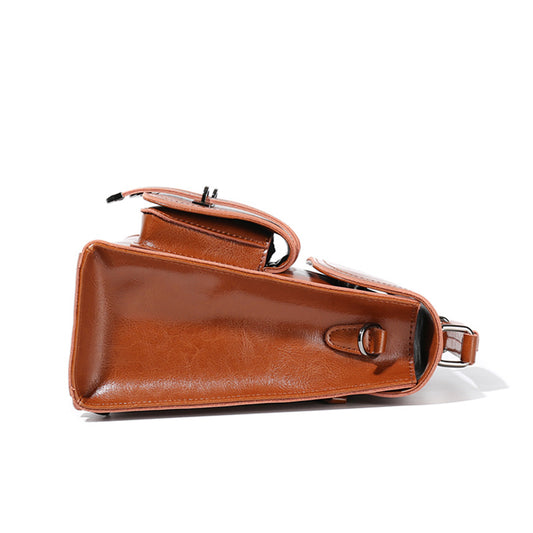 Fashion Multi-functional Leather Backpack For College Students