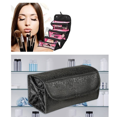 Ladies' cosmetic bag Korea's large-capacity transparent folding dumplings