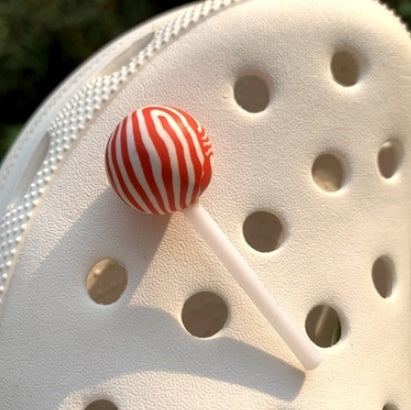 Shoe Flower Lollipop Macaron Cave Shoes Decoration Flower Hole Hole School Bag Decoration