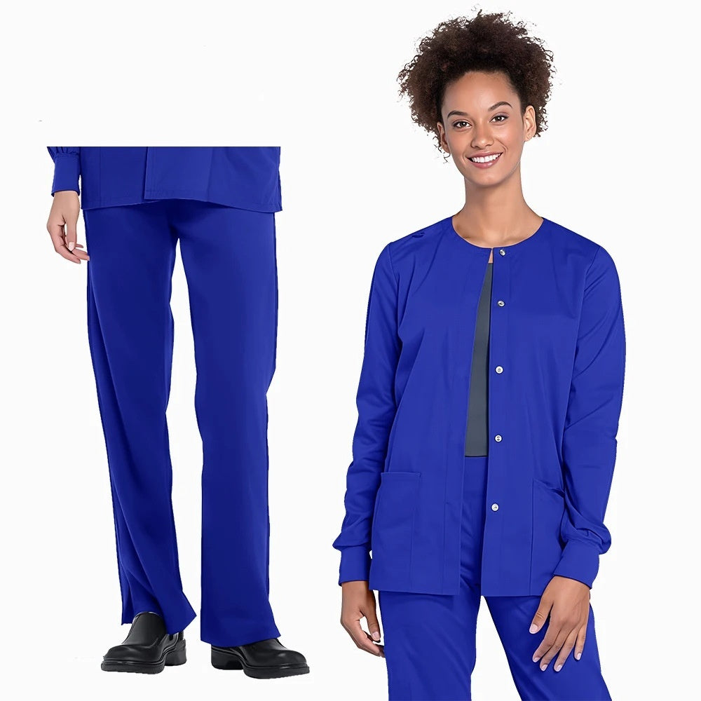 Womens Long-sleeve Top And Pants Two-piece Set