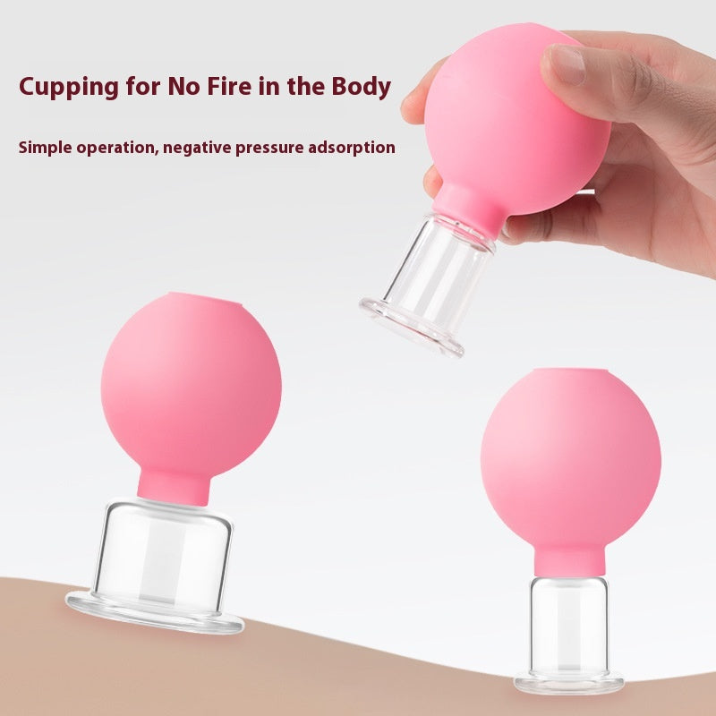 Facial Beauty Scraping Cupping Device Massage Lifting Facial Meridian Dredging Gadget Vacuum Jar Walking Device