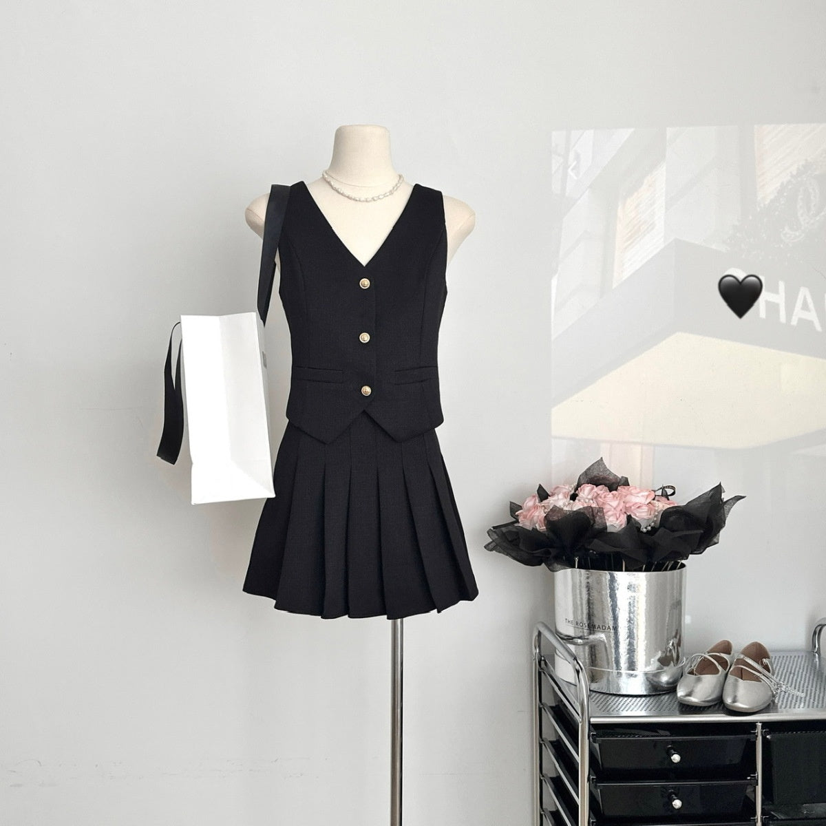Summer Fashion High Waisted Cropped Skirt Set